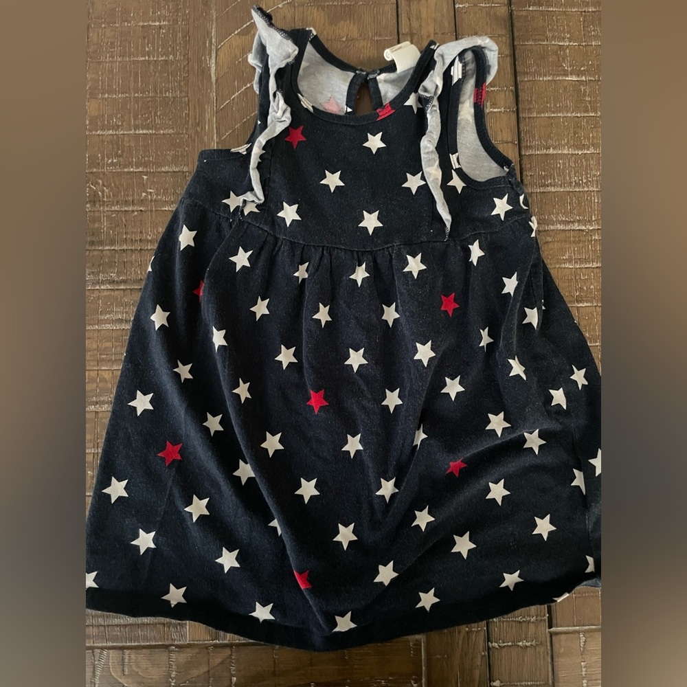 H&M red, white, and blue star dress